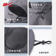 Pull back large brim fisherman hat men's summer fishing and cycling mountaineering sun hat sun protection ice silk sun hat dark gray large head circumference style - detachable mask