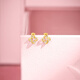 Saturday Fortune S925 Silver Earrings Women's Knot Four-Leaf Clover Earrings Birthday Gift J0913994 Pair