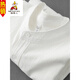 Scarecrow men's stand collar white short-sleeved shirt men's Japanese pure cotton round neck three-quarter sleeve T-shirt Henry collar textured shirt C1020-white-three-quarter sleeve XL Recommended 110-125Jin Jin equals 0.5 kg