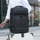 Nueva mochila de gran capacidad para la mochila de negocios masculinos expansión multifuncional bolsa de viajes bolsas de computadora al estudiante bolso de computadora en negros