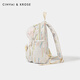CinvaiKrose official small c/k high-quality plush lamb backpack for women 2025 new lightweight student backpack rainbow white