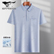 SEPTSWOLDES (Septembrewolves) T-shirt à manches courtes pour hommes à manches courtes d'âge moyen Polo mince Polo Polo d'âge moyen et âgé de glace à moitié à manches mises à manche