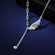 Jinzhizun (3DG Jewelery) platinum necklace Jingyu light diarrhea hollow feather PT950 chain set as a birthday gift for girlfriend Price: gold weight 3.81 grams (including labor costs 414 yuan)