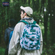 Jansport小众印花绿野牛奶扎染双肩个性学生书包男女休闲旅游背包 4QUE7Y2-绿野_牛奶扎染-电脑隔层