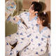 Gongdie Light and Soft Disney Stitch Pajamas Couple Style Long Sleeve Spring and Autumn Men's Homewear Set