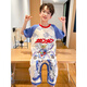 Ultraman (ULTRAMAN) 2025 summer new one-piece children's pajamas boys home clothes Ultraman pattern cotton pure cotton sleeping bag 9923# green dinosaur 170 6 size height 80-90cm weight 25-30Jin [Jin equals 0.5 kg]