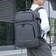 Nueva mochila de gran capacidad para la mochila de negocios masculinos expansión multifuncional bolsa de viajes bolsas de computadora al estudiante bolso de computadora en negros