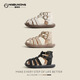 Boe [offizielles Flaggschiff] OCC-Mädchenschuhen Baby Kleinkinderschuhe neue Sommersandalen High Top Children's Roll 9221 Beige 22 Fabrikbestellpreis-25 (100 Paar)