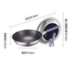 Supor titanium uncoated stainless steel non-stick wok third generation with standing lid 32cm induction cooker wok EC32AWT01