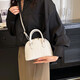 Sac à main en pierre pour les femmes 2025 Nouveau sac de coquille polyvalent rétro de haute qualité sac à bandoulière à une épaule blanc