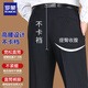 
Men's summer thin style middle-aged and elderly casual pants Daddy trousers Loose straight high waist men's suit pants Navy blue 9901 [Summer thin style] 29 [Wait circumference 2 feet 2]