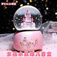 Bombshell Castle Unicorn Crystal Ball Music Box Children's Gift for Little Girls Music Box Toy Girl Birthday Gift Fairy Tale Castle Lights + Music + Hand-cranked Snowflakes