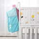 Jingmengyuan crib storage bag hanging bag bedside diaper storage bedside storage bag diaper bag multifunctional storage rack sky blue