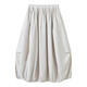 MUJI IDEE Women's Plain Lantern Skirt Long Skirt Women's Skirt Women's 25 Summer Style GA53CC5S Light Gray One Size