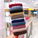 Princess Xiang High Elasticity Durable Seamless Towel Ring Rubber Band Headband Korean Style Hair Rope Women's Simple Hair Wrap Hair Accessory Twist Style Mixed Color 10 Pack
