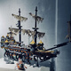 Victoria de frijoles mágicos Victoria Black Pearl Building Blocks Modelo de Piratas Caribe Compatible con LEGO Toys Toys Boys Biets Birthday Birthday Pearl-854 Grano + 2 metros Luz decorativa