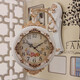 
Enbaole double-sided wall clock living room stylish silent European creative silent clock two-sided quartz clock modern simple fashionable hanging watch 9889 white other
