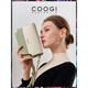 COOGI bag women's 2025 new style light luxury shoulder crossbody bag genuine leather small square bag for girlfriend and wife off-white