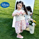 
Disney baby girls short-sleeved suit summer 2025 new fashionable children's KT cat casual pants fashionable baby cartoon two-piece kitten pink suit 120 (upgraded model)