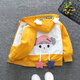 G.DUCKKIDS little yellow duck children's clothing, boys' and girls' coats, autumn clothing, 2025 new baby and middle-aged children's sports jackets, foreign-style jackets, bone dog jackets, orange 100 cm