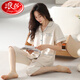 
LangSha 2025 new pajamas for women in summer thin pure cotton short-sleeved cropped pants home clothes for women in summer can wear out suits 9898# L [Suggested 100-120Jin [Jin equals 0.5 kg]]