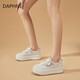 Daphne Daphne Summer Mesh Breatch Board Chaussures pour femmes 2025 Nouvelle hauteur de semelle épaisse Augmentation de 5 cm Small Sports Chaussures de Sports Off White 36