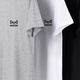 Catman short-sleeved T-shirt men's summer half-sleeved breathable cotton round neck elastic breathable thin top base layer black XL