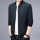 ZGA HaiLan Home same spring and autumn middle-aged men's jacket daddy's thin casual navy_ww_9905_[Send cotton socks] M 170-