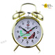 
Imported quality of Germany's super loud sound wake up horseshoe watch alarm clock horseshoe mechanical watch vintage retro nostalgic metal blue bronze 1585 battery model