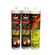 Shantoulincun Meisguoton Firecoof Galle Glue de vidrio Resistencia a alta temperatura Silicona Alta viscosidad Flame Retardante Implaz de fuego Sellado de fuego Glue 450 Resistencia de alta temperatura gris 12801 Conveying Glue Gun