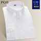 Chemise à manches longues pour les hommes mince mince chemise blanche coréenne pour hommes Business professionnel vêtements mince chemise à manches longues en blanc pur taille 40 taille 175/92-l