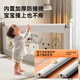 AOTGSSE Aotison Bed Fence Camino Baby Bed Safety Bedside Bisel Baby Anti-Fall Barra Buardar Dos lados Instalado Gray de dibujos animados [1.8*m + 2.0m] Instalación de doble cara