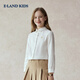 E LAND KIDS children's clothing girls' shirt season new doll collar embroidered long-sleeved top Ivory ivory/39 140