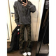 Fumile American rétro Camouflage Jeans Men's Automn Trend Vibe High Street CleanFit Slim Pantal