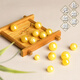 Shi Yue jewelry collection grade natural raw mineral beeswax single bead loose bead accessories full of honey chicken fat yellow demon flower white nectar 9-10mm