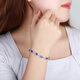 HEEKAIYI sapphire bracelet for women cornflower blue 18K diamond bracelet Chinese Valentine's Day birthday gift for wife and girlfriend Selected 5.9 carat/cornflower blue/double certificate