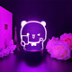 Ayub one and two bus around night lights one and two bus emoticons couples cute card atmosphere lights 3894 one and two bus single-person photo model (rechargeable model) 7 color Bluetooth speaker