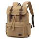 Slazenger/Slazenger retro retro desgaste resistente al desgaste de la masa de cuero de cuero mochila mochila negra
