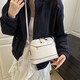 Bag Women 2025 Trendy Solid Color Retro einfache große Kapazität Neue Frühlings- und Sommer -Mode -Muster Single 6268 Weiß