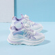 
Huili children's shoes mesh sneakers knob summer girls running shoes WZCL1396 white purple 37