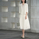 
Color white thin coat for women 2025 summer new lace jacquard short style style loose top white XL