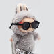 Labubu Gum Pave Coald Accessesies Accessesies Glash Clush Dolls Labubu Blind Box Pop Mart 17 см. Подвеска Прозрачные апельсиновые очки 15/17 см подвес
