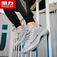 Warrior summer men's shoes mesh breathable sports dad shoes men's soft sole casual running shoes L847C gray 44