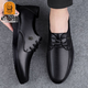Old man's head men's shoes 2025 autumn new high-end first-layer cowhide soft sole soft surface business casual non-slip comfortable versatile leather shoes black four seasons 42 (260mm)