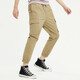 Seven Wolf casual pants men's pants summer trousers work pants fashion sports harem pants tie-leg pants men 701 (khaki) 2XL