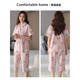 
Catman (MiiOW) pure cotton pajamas for women summer short-sleeved cropped pants cardigan style mother large-size casual home clothing women's 2025 new style lotus purple NXF-9898 women's cardigan short-sleeved M [suggested 80--100Jin [Jin equals 0.5 kg]]