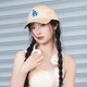 MLB official men's and women's hats soft top baseball cap casual baseball cap outdoor sports summer sun hat Chinese Valentine's Day gift Los Angeles Dodgers/Beige/66 One size F