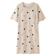 
Summer, baby, show off nightgown for women in summer with breast pads, extra long style to ankle long skirt for delivery, can be worn with a dress with short sleeves pure cotton pajamas X12529 L