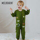 Milkbarn Baby Oneswear Jacquard Pullover Baby Herbst und Winterkleidung Säugling Strickkriechkleidung OneSwear Tomate rot 66 cm (3-6m)