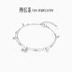 Chao Acer Get Rich Now Platinum Bracelet PT950 Double Layer Coin Bracelet Zodiac Year of the Horse and Animal Year Gift Priced 490 yuan including labor costs 4.4 grams